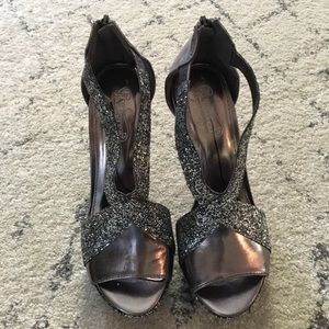 Silver Platform Heels